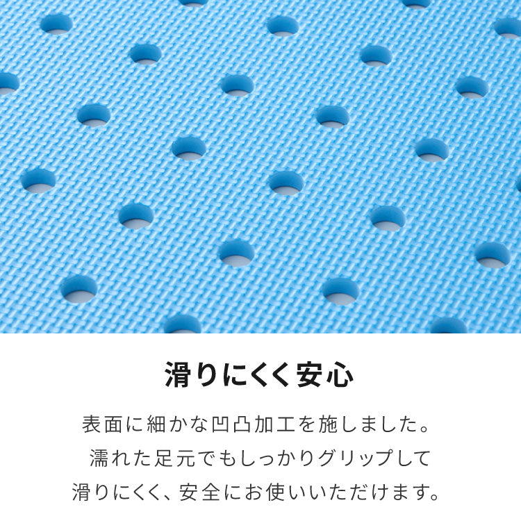 プールマット ジョイント マット ビニールプール用 折りたたみ 大判 高透水 大穴 8枚 厚み1cm デコボコ軽減 シンプル ジョイントマット パズルマット お手入れ簡単 滑り止め 水遊び