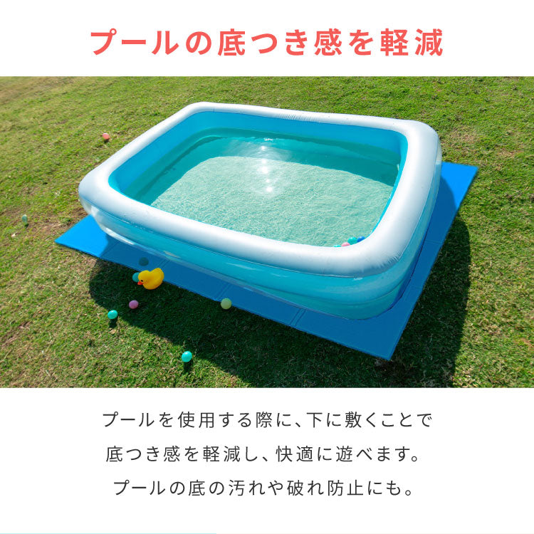 キャンプマット 折りたたみ 200×150cm 厚み1cm デコボコ軽減 滑り止め クローズドセル お手入れ簡単 軽量 安全 厚手 アウトドア 水遊び キャンプ レジャー プレイマット 多用途 クッション性