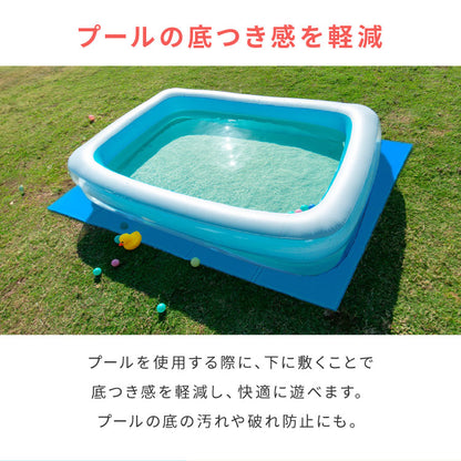 キャンプマット 折りたたみ 200×150cm 厚み1cm デコボコ軽減 滑り止め クローズドセル お手入れ簡単 軽量 安全 厚手 アウトドア 水遊び キャンプ レジャー プレイマット 多用途 クッション性