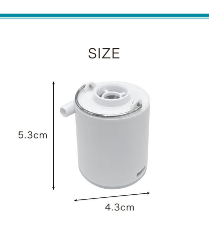 エアーポンプ USB充電式 小型 ノズル4種類付き LEDランタン機能 電動ポンプ プール 浮き輪 エアーマット 空気入れ 空気抜き 布団 衣類 圧縮 収納 電動エアーポンプ 軽量 持ち運び便利 アウトドア