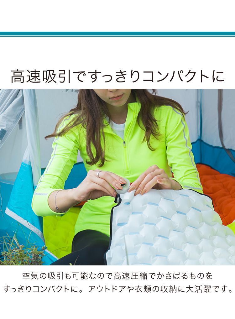 エアーポンプ USB充電式 小型 ノズル4種類付き LEDランタン機能 電動ポンプ プール 浮き輪 エアーマット 空気入れ 空気抜き 布団 衣類 圧縮 収納 電動エアーポンプ 軽量 持ち運び便利 アウトドア