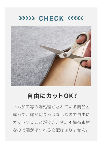 ラグ 下敷き 防音シート 約80×120cm ラグマット 厚手 ホットカーペット対応 カーペット 滑り止め アンダーラグ 厚さ6mm マット 衝撃吸収【送料無料】