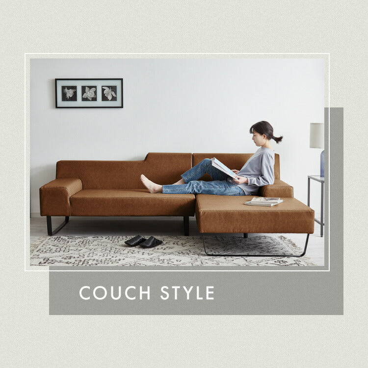 ソファ カウチソファ3人掛け L字型 あぐら カウチ 組合せ ヴィンテージ 家族 リビング 革風 ルンバ お掃除 オットマン ロータイプ おしゃれ クッション 韓国風 ペット アレンジソファ 大型ソファ