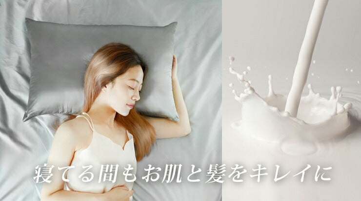 シルク 枕カバー 2枚組 19匁 両面 ヒアルロン酸入り シルク100％ シルク枕カバー ファスナー付き 43×63cm 絹 絹100％ 両面シルク ピローケース 天然シルク セット 安眠 保湿 美容 リバーシブル (代引不可)【メール便配送】