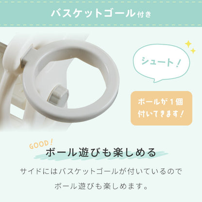 すべり台 室内 折りたたみ バスケットゴール付き 安全素材 HDPE お手入れ簡単 防水 手すり付き 滑り止め シール付き コンパクト 雨の日OK 幼児向け キッズスライダー 室内遊具 室内遊び
