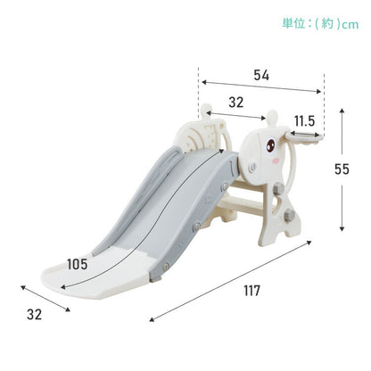 すべり台 室内 折りたたみ バスケットゴール付き 安全素材 HDPE お手入れ簡単 防水 手すり付き 滑り止め シール付き コンパクト 雨の日OK 幼児向け キッズスライダー 室内遊具 室内遊び