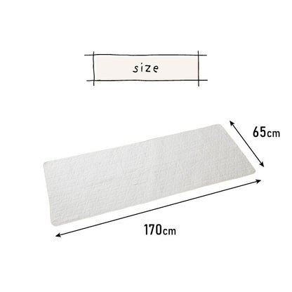 ソファパッド 3人掛け キルト 170×65cm 綿100% コットン 中綿入り 洗える ウォッシャブル 北欧 おしゃれ キルティング ソファカバー ソファシート キルトマット ひざ掛け