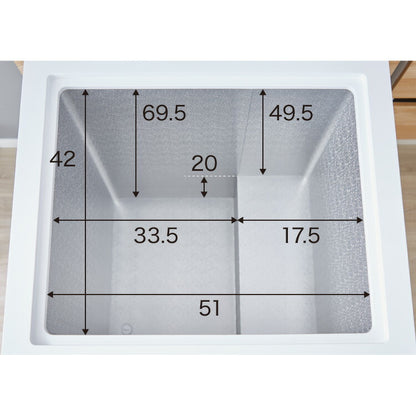 simplus 冷凍庫 上開き 148L 庫内灯付き バスケット付き 鍵付き 静音 大容量 冷凍冷蔵庫 省エネ 温度調整 冷凍ストック まとめ買い 冷凍食品 SP-148LUPD シンプラス 【メーカー1年保証】