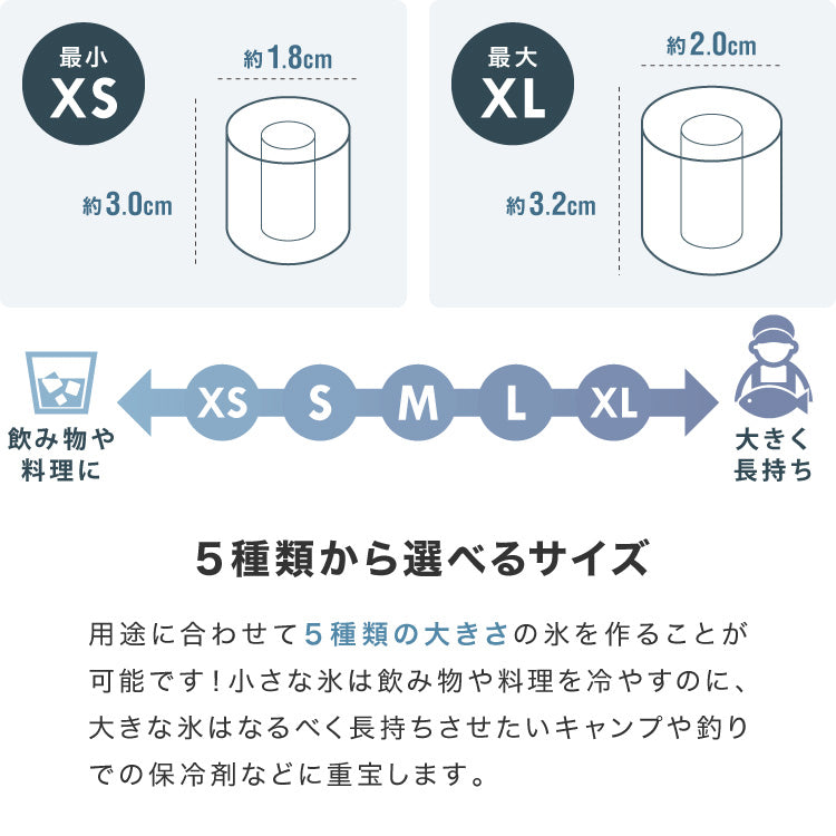 simplus 製氷機 最短6分 透明氷 氷作り 5サイズ調整可能 最小クラス