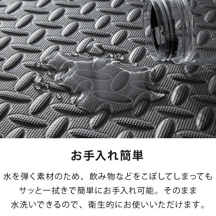 トレーニングマット 滑り止め 抗菌 防臭 60cm ジョイント式 6枚セット 厚手 厚さ2cm フリーカット 床暖房対応 ブラック ジョイントマット ストレッチマット ヨガ フィットネス 筋トレ【送料無料】