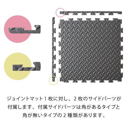 【5%OFF】トレーニングマット 厚型 8枚セット 45×45cm 厚さ1cm ジョイント式 床暖房対応 フリーカット 筋トレ ジョイントマット ヨガマット【送料無料】