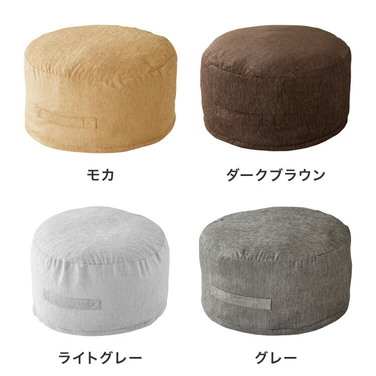 【5%OFF】布団収納 クッション 2点セット ラウンド型 円形 直径60cm 抗菌防臭 洗える おしゃれ 掛け布団収納ケース 布団収納袋 布団収納クッション オットマン 布団カバー 布団収納ケース 掛け布団 ソファになる布団収納 クッションになる