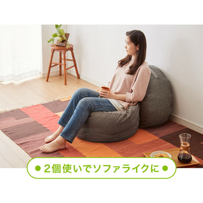 【5%OFF】布団収納 クッション 2点セット ラウンド型 円形 直径60cm 抗菌防臭 洗える おしゃれ 掛け布団収納ケース 布団収納袋 布団収納クッション オットマン 布団カバー 布団収納ケース 掛け布団 ソファになる布団収納 クッションになる