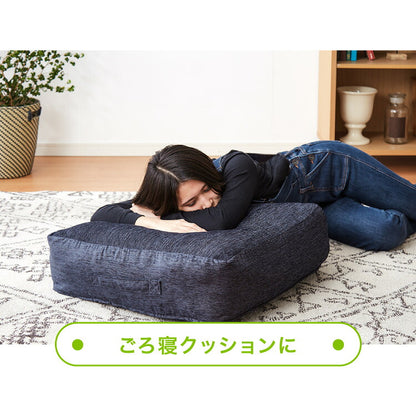 布団収納 クッション 2個セット ソファ シェニール織 布団収納ケース 座布団 クッション 布団収納袋 ファブリック 敷布団 掛布団