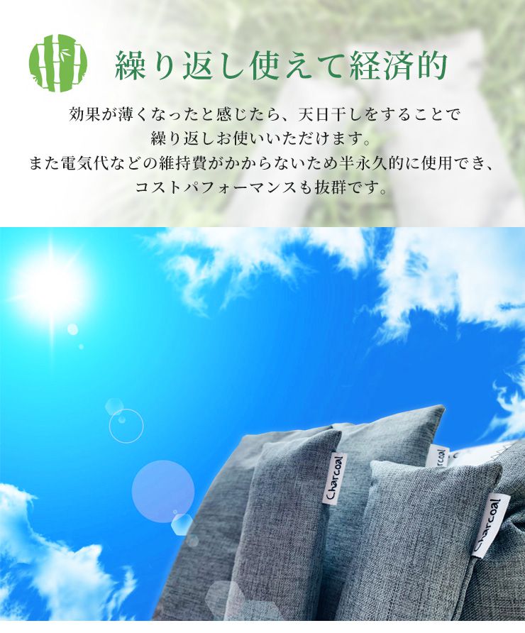 除湿 炭セット 個室用 大袋セット 除湿対策 湿気対策 除湿 調湿 消臭 袋入り 不織布 室内用 カビ対策 ダニ防止 グレー 繰り返し使える ペット 梅雨 マンション 玄関 布団 スマート 湿気取り 除湿剤