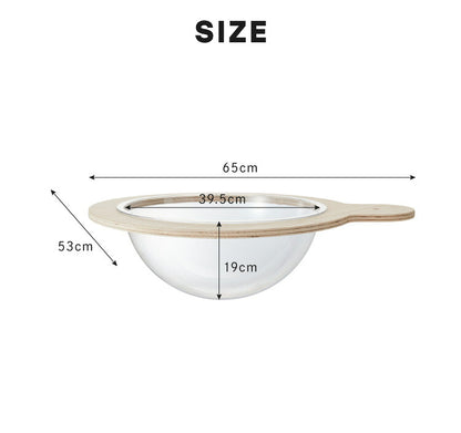 クリアボウル キャットタワー用 追加パーツ キャットツリー用 単品 40cm クリア スケルトン 透明 北欧 ラウンドベッド ベッド クリアボウルベッド スケルトンラウンドベッド 宇宙船 ハンモック