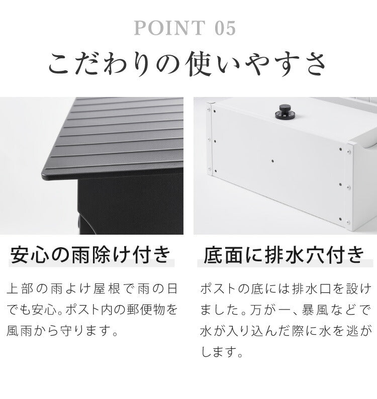郵便ポスト ダイヤル式 壁付け スチール コンパクト ホワイト グリーン ブラック 鍵付き シンプル おしゃれ 北欧 アンティーク スタイリッシュ ヴィンテージ 壁掛け 郵便受け ポスト メールボックス