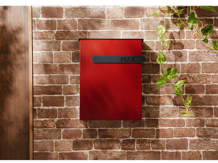 郵便ポスト 壁掛け キーロック式 木目調 スチール 鍵4個付き さびにくい 大型 A4サイズ対応 窓付 鍵付 壁付け 軽量 北欧 おしゃれ ナチュラル ポスト 郵便受け 郵便 メールボックス 壁掛けポスト 壁付けポスト