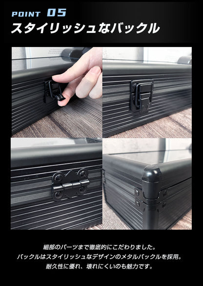 時計収納ケース 10本 アルミ おしゃれ ブラック 時計ケース 腕時計ケース 10本入り クッション付き ギフト プレゼント インテリア コレクション 高級 ウォッチケース 収納 ケース 腕時計 時計 ビジネス