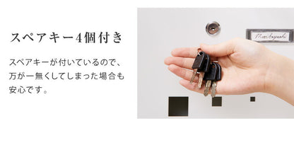 郵便ポスト 壁掛け キーロック式 窓付き スチール 鍵4個付き さびにくい 大型 A4サイズ対応 窓付 鍵付 壁付け 軽量 北欧 おしゃれ シンプル ポスト 郵便受け 郵便 メールボックス 壁掛けポスト 壁付けポスト