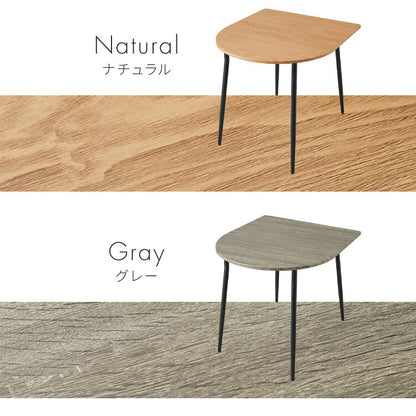 半円 ダイニングセット 80×90cm テーブル+肘付きチェア2脚 2人掛け 3点セット ダイニングテーブルセット ダイニングチェア 椅子 イス チェア カフェ風 ダイニング 省スペース コンパクト おしゃれ