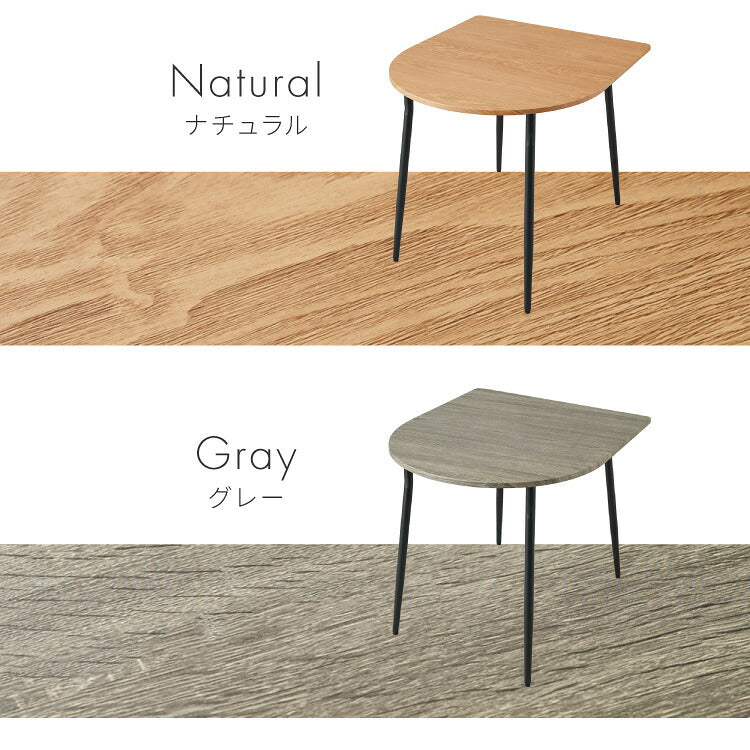 半円 ダイニングセット 80×90cm テーブル+チェア2脚 2人掛け 3点セット ダイニングテーブルセット ダイニングチェア 椅子 イス チェア カフェ風 ダイニング 省スペース コンパクト おしゃれ