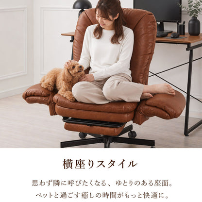 寝られるデスクチェア 肘付き 最大幅114cm! フルフラット あぐらチェア 収納式オットマン ソファチェア パーソナルチェア あぐら椅子 ごろ寝 デスクチェア オフィスチェア ゲーミングチェア おしゃれ
