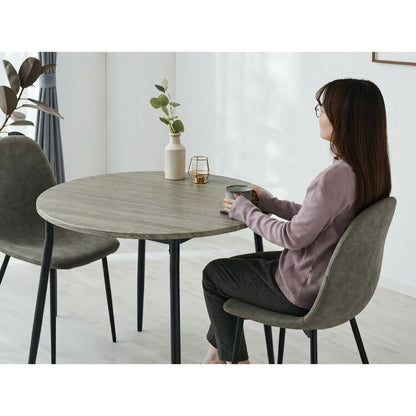 ダイニングテーブル 円形 幅80cm 北欧 カフェテーブル 直径80cm 2人用 二人用 80cm 丸 ラウンド 円卓 丸テーブル 木目調 カフェ風 ダイニング 省スペース コンパクト おしゃれ