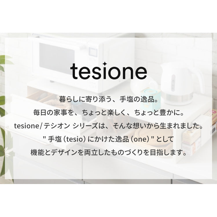 tesione テシオン 家電下引き出し&スライドトレー 家電下 引き出し スライドテーブル IHクッキングヒーターラック おしゃれ 電子レンジ 炊飯器 ケトル TS-009 収納付き
