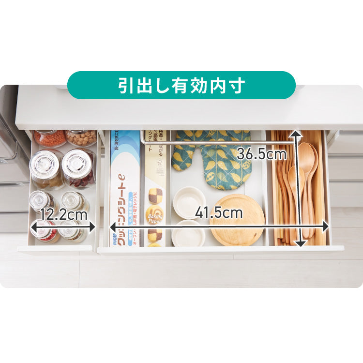 tesione テシオン 家電下引き出し&スライドトレー 家電下 引き出し スライドテーブル IHクッキングヒーターラック おしゃれ 電子レンジ 炊飯器 ケトル TS-009 収納付き