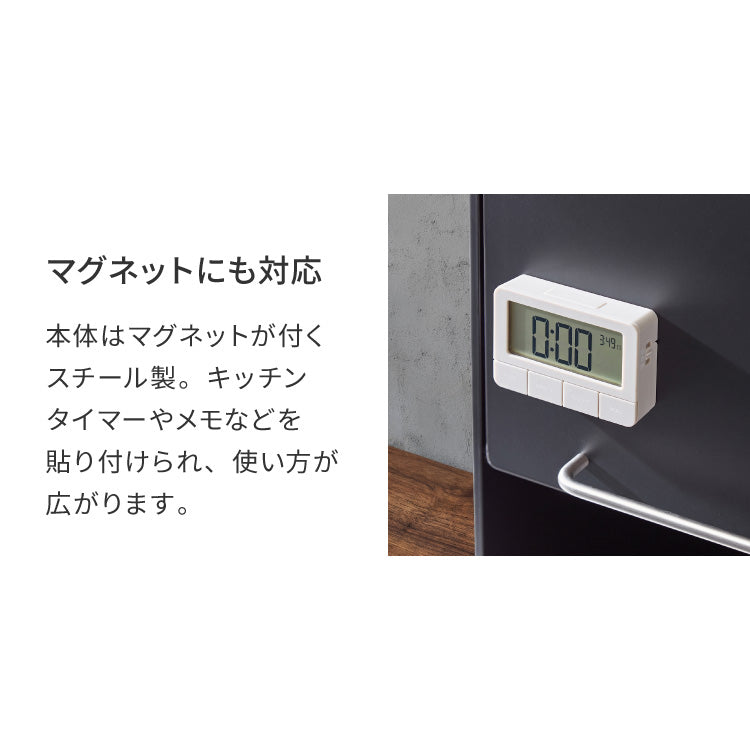 tesione テシオン フラップ扉で隠せる調味料ラック 前開き 扉収納 奥行スリム おしゃれ 隠す マグネット 対応 スパイスラック 隠せる 調味料ラック TS-013