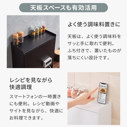 tesione テシオン フラップ扉で隠せる調味料ラック 前開き 扉収納 奥行スリム おしゃれ 隠す マグネット 対応 スパイスラック 隠せる 調味料ラック TS-013