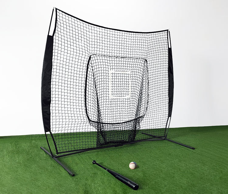 バッティングネット 野球  折りたたみ 242×215cm グラスファイバー  シンプル 野球ネット バッティング網 野球ゲージ 防球ネット ボール受け ピッチングネット 簡単 自宅 投球練習 硬式野球 軟式野球 打撃練習 少年野球