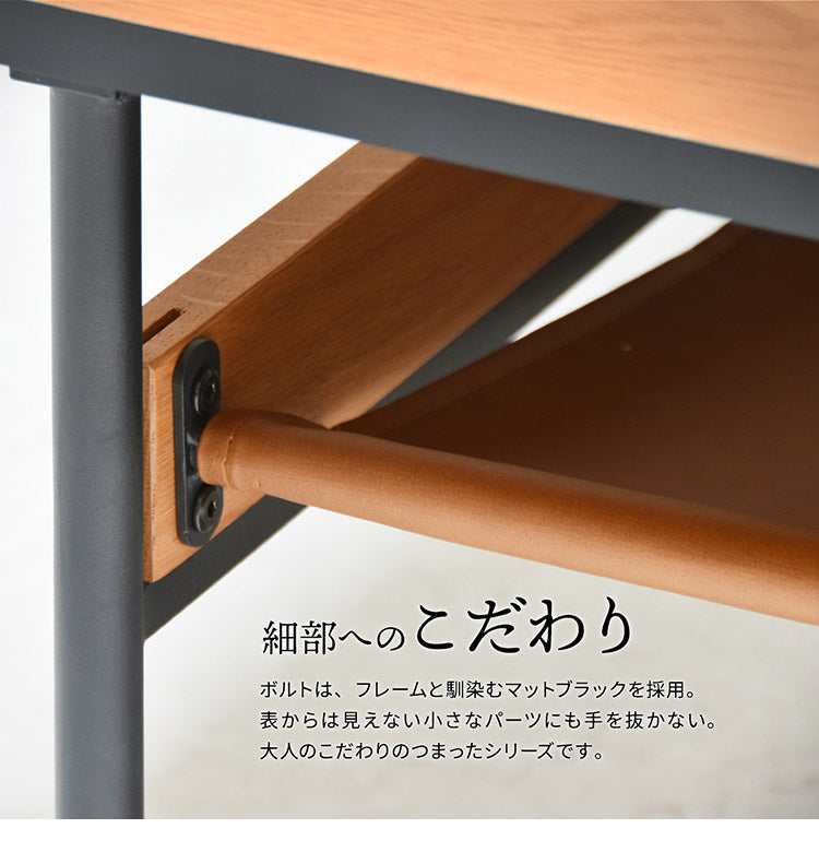 レザー棚付きセンターテーブル 幅75cm 正方形 PVCレザー ブラックフレーム 防水 ローテーブル おしゃれ センターテーブル テーブル ローテーブル センターテーブル francis(代引不可)