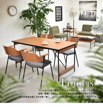 ダイニングチェア 2脚セット 肘付きチェア おしゃれ 北欧 シンプル レトロ モダン イス 椅子 ヴィンテージ Francis フランシス (代引不可)