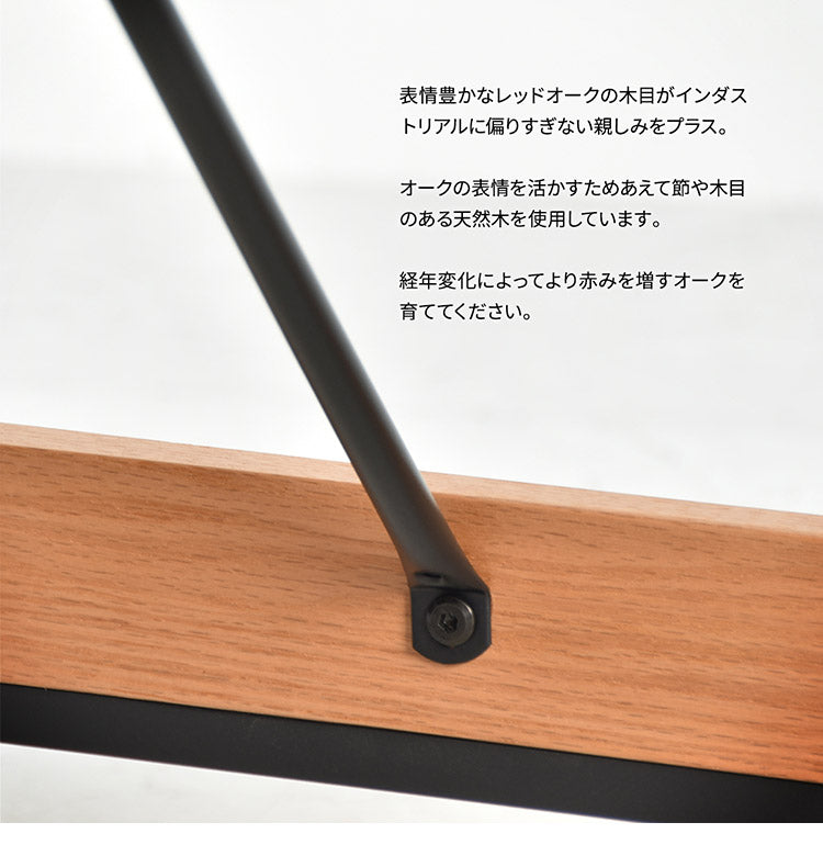 ダイニングテーブル単品 幅75cm ２人用 ブラックフレーム 木目デザイン ダイニングテーブル アイアン スチール 脚 テーブル リビングダイニングテーブル ハイテーブル 食卓 長方形テーブル(代引不可)