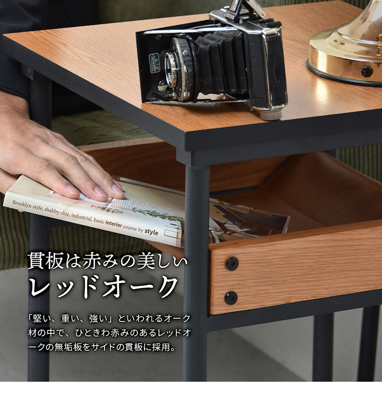 レザー棚付きサイドテーブル  正方形 PVCレザー ブラックフレーム ナイトテーブル ベッドサイド ローテーブル おしゃれ センターテーブル 木製 テーブル ローテーブル センターテーブル(代引不可)