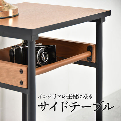 レザー棚付きサイドテーブル  正方形 PVCレザー ブラックフレーム ナイトテーブル ベッドサイド ローテーブル おしゃれ センターテーブル 木製 テーブル ローテーブル センターテーブル(代引不可)