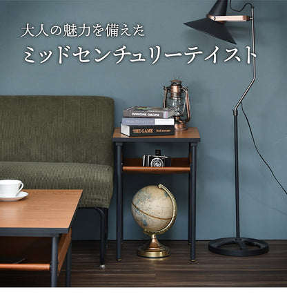 レザー棚付きサイドテーブル  正方形 PVCレザー ブラックフレーム ナイトテーブル ベッドサイド ローテーブル おしゃれ センターテーブル 木製 テーブル ローテーブル センターテーブル(代引不可)