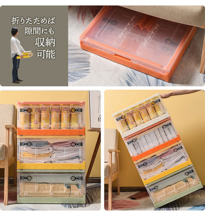 収納ボックス キャスター付きW405×D290×H243mm 折りたたみ 収納 BOX 29L 衣類ケース コンテナボックス ストレージ 折り畳み キャンプ アウトドア 衣装ケース(代引不可)