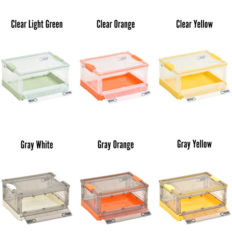 収納ボックス おしゃれ 折りたたみ 44L 上開き 横開き キャスター付き かわいい 積み重ね 収納ケース 折り畳み スタッキング 収納箱 収納ケース 衣類 おもちゃ 小物収納 衣類ケース コンテナボックス 押し入れ収納 持ち運び アウトドア ロック式 (代引不可)