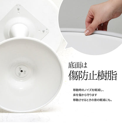 ハーフラウンドテーブル 60cm【ホワイト】 W600×D600×H730mm  半円テーブル チューリップコーヒーテーブル カフェテーブル ラウンドテーブル カマボコ型テーブル カフェ ダイニングテーブル(代引不可)