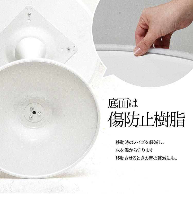 ハーフラウンドテーブル 70cm【ホワイト】 W700×D700×H730mm  半円テーブル チューリップコーヒーテーブル カフェテーブル ラウンドテーブル カマボコ型テーブル D型テーブル(代引不可)