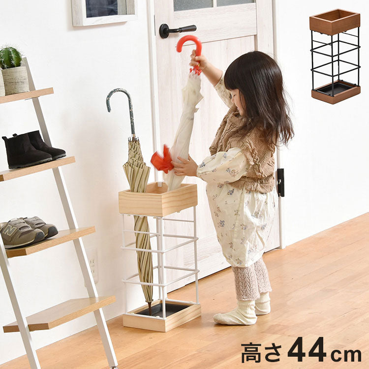 傘立て 傘 玄関 玄関収納 アンブレラスタンド 雨 折りたたみ傘 玄関インテリア 玄関家具 天然木 ナチュラル 省スペース(代引不可)