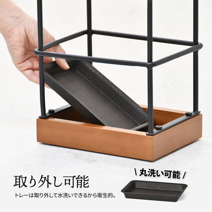傘立て 傘 玄関 玄関収納 アンブレラスタンド 雨 折りたたみ傘 玄関インテリア 玄関家具 天然木 ナチュラル 省スペース(代引不可)