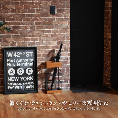 傘立て 傘 玄関 玄関収納 アンブレラスタンド 雨 折りたたみ傘 玄関インテリア 玄関家具 天然木 ナチュラル 省スペース(代引不可)