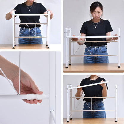 Marche 伸縮レンジラック キッチン マグネット 収納 収納アイテム キッチン収納 オシャレ シンプル スタイリッシュ スチール(代引不可)