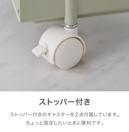 韓国風 ワゴン キッチン 事務に便利な 5段 ONLS0134 リビング収納 W 270 × D 365 × H 700 mm キッチンワゴン キャスター付き 引き出し収納ボックス チェストワゴン 収納(代引不可)