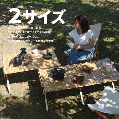 専用バッグ付き 天然木 キャンプテーブル 幅90 奥行き60 キャンプ テーブル 木製 コンパクト 折りたたみ 工具不要 木製 おしゃれ ナチュラル 木目調 おしゃれ 北欧 レジャー アウトドア(代引不可)