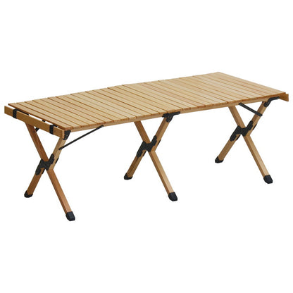 専用バッグ付き 天然木 キャンプテーブル 幅120 奥行き60 キャンプ テーブル 木製 コンパクト 折りたたみ 工具不要 木製 おしゃれ ナチュラル 木目調 おしゃれ 北欧 レジャー アウトドア(代引不可)